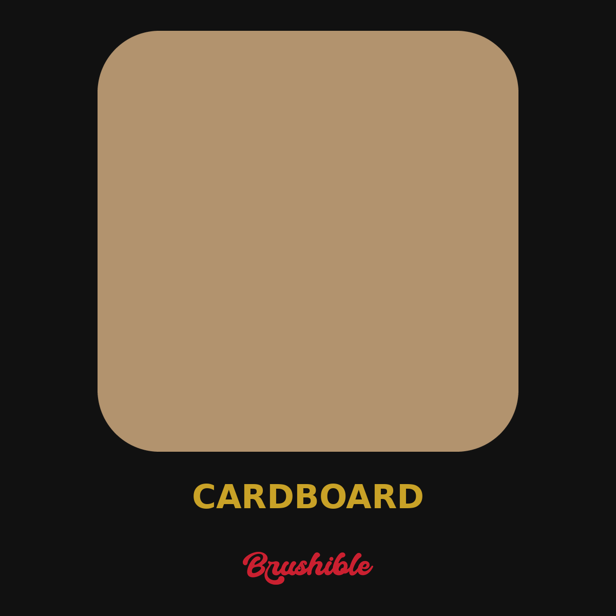 Cardboard — Brushible Artist Soft Body acrylic