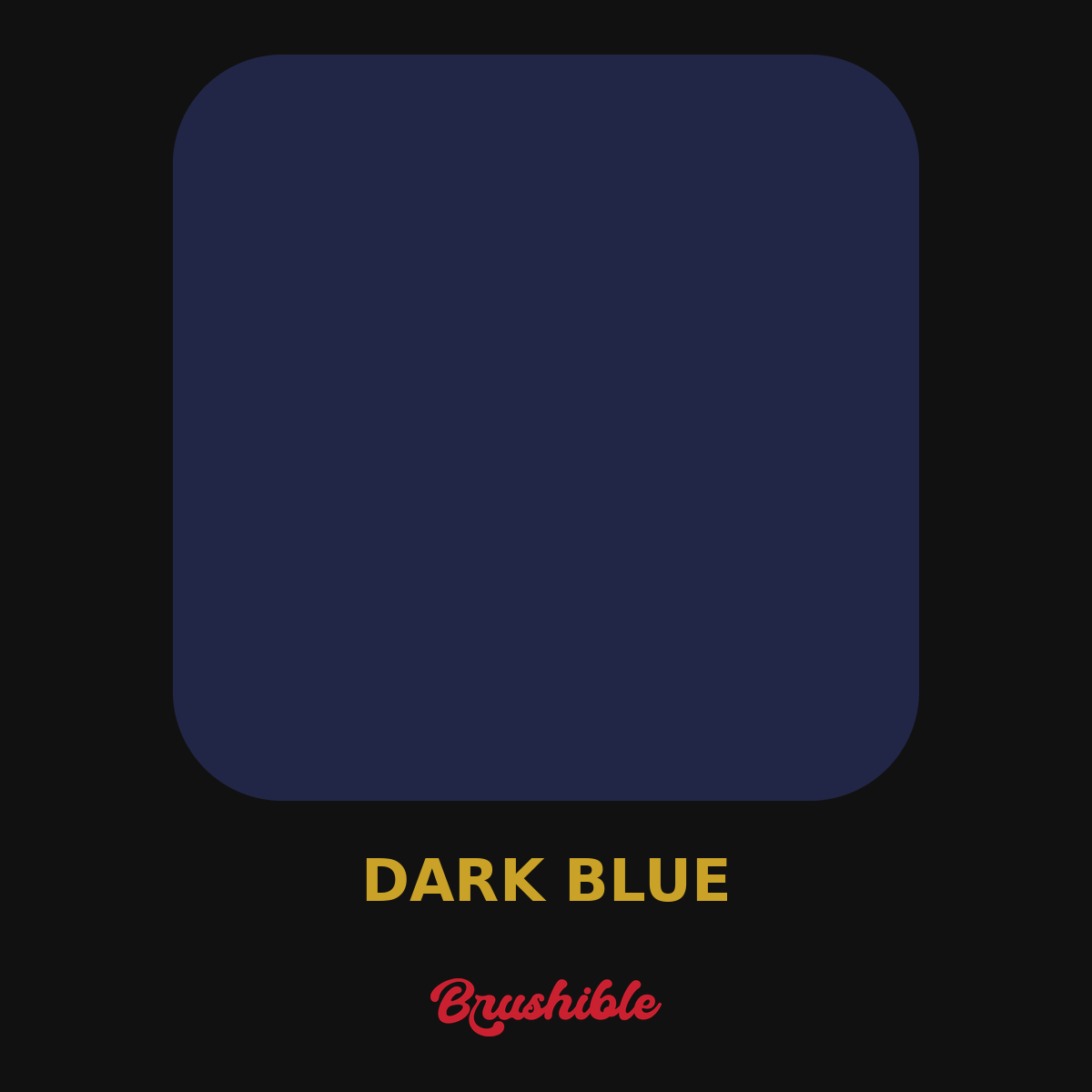 Dark Blue — Brushible Artist Soft Body acrylic