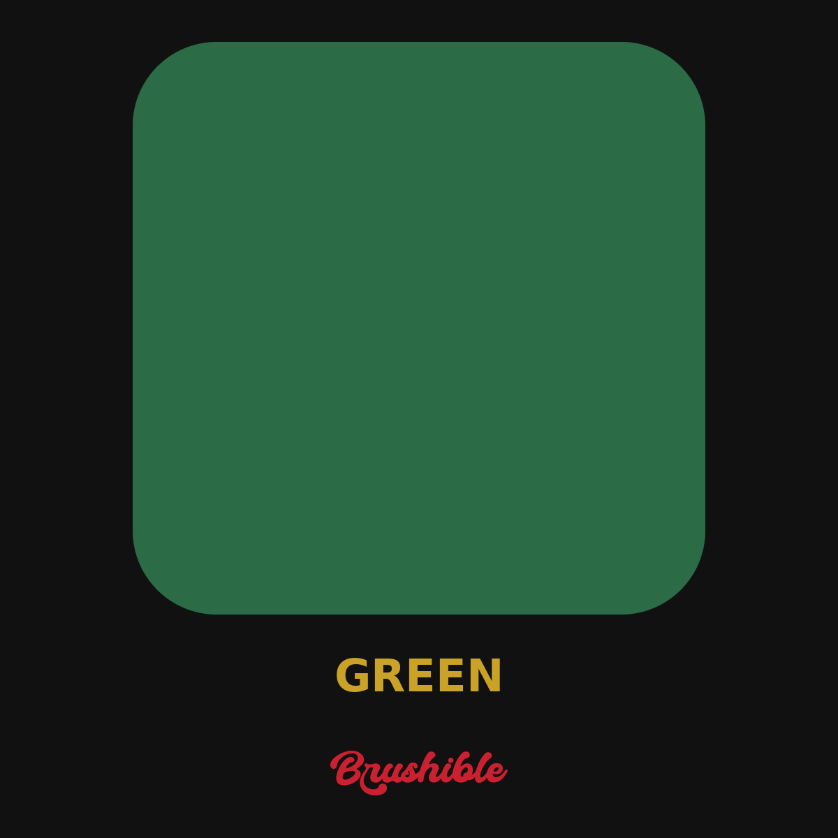 Green — Brushible Artist Soft Body acrylic