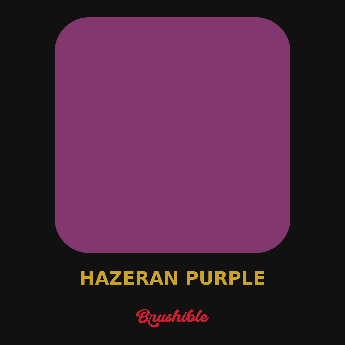 Hazeran Purple — Brushible Artist Soft Body acrylic