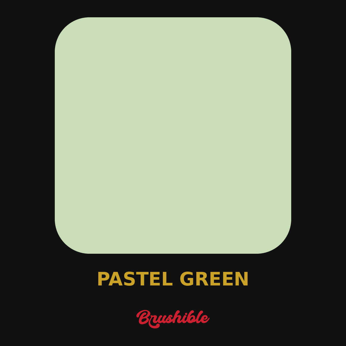 Pastel Green — Brushible Artist Soft Body acrylic