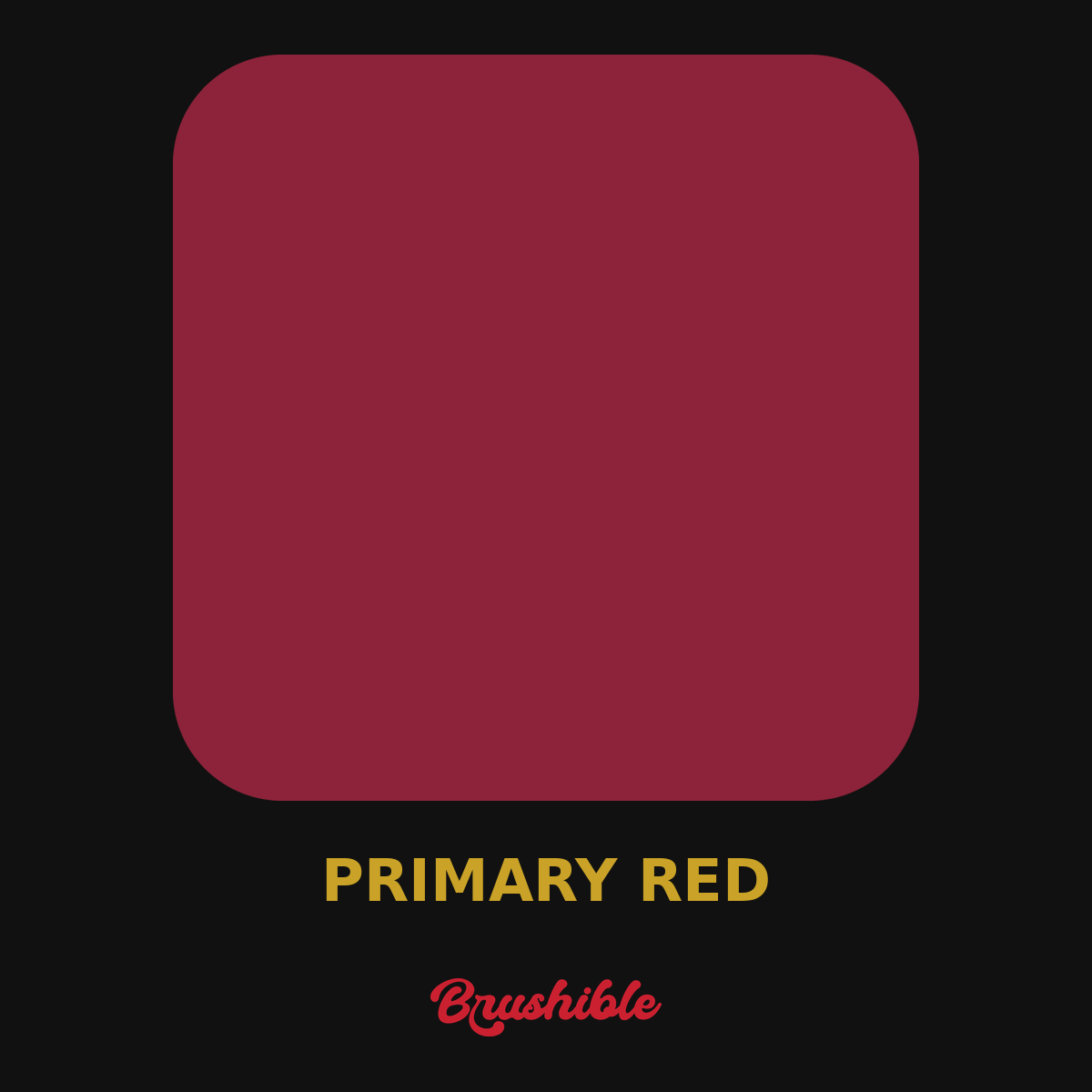 Primary Red — Brushible Artist Soft Body acrylic