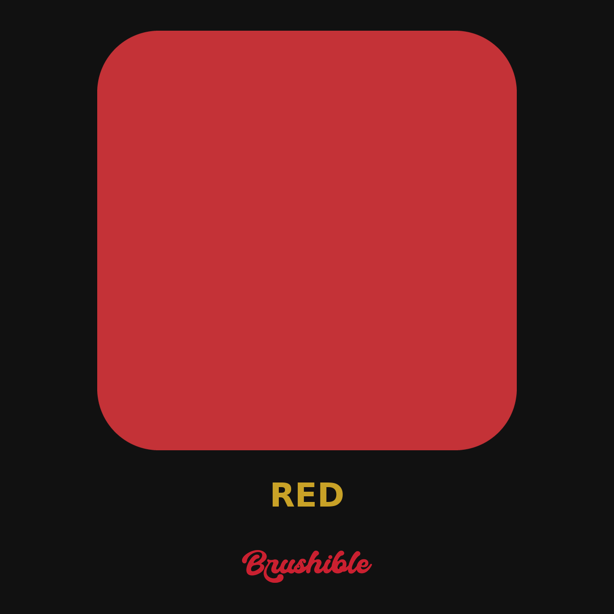 Red — Brushible Artist Soft Body acrylic