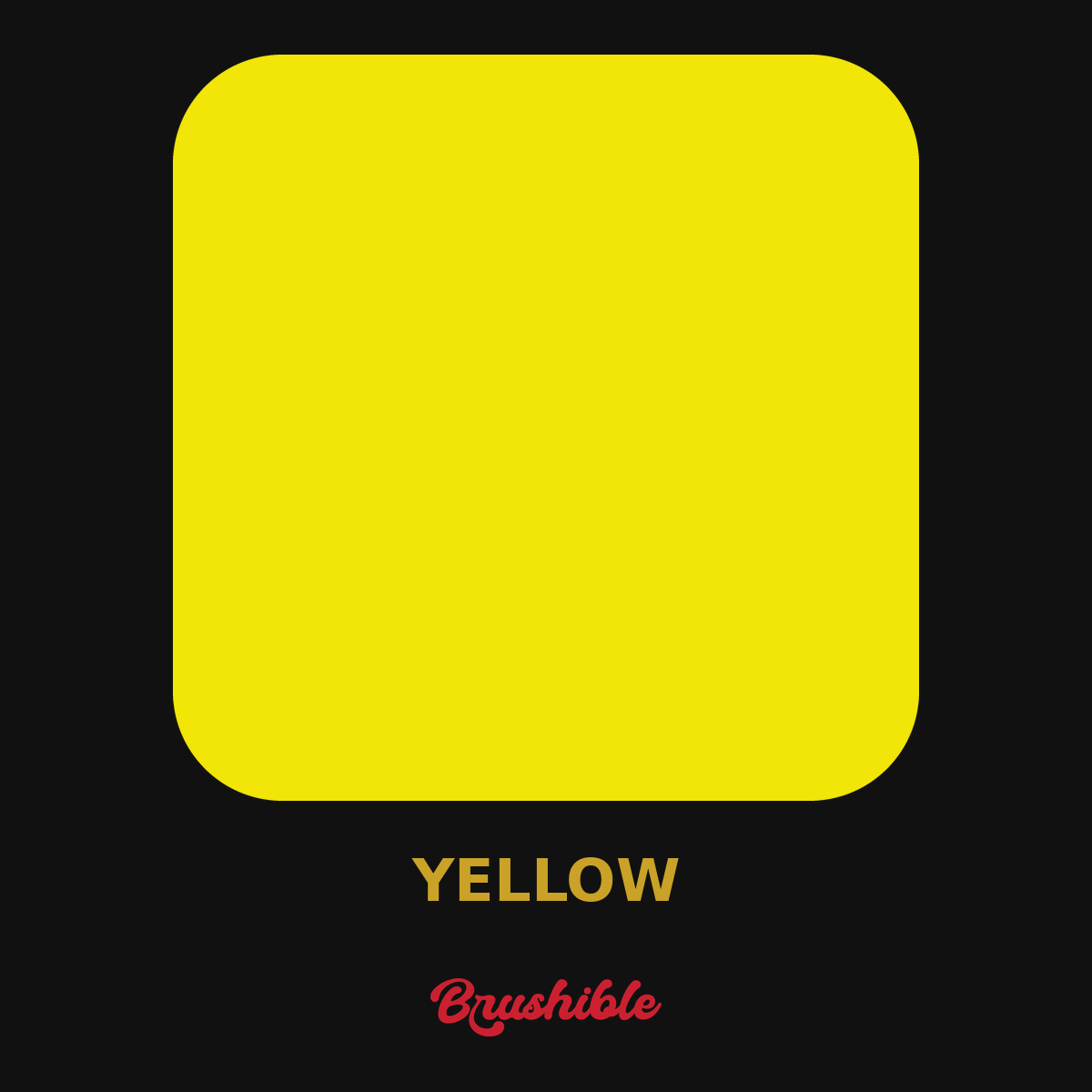 Yellow — Brushible Artist Soft Body acrylic