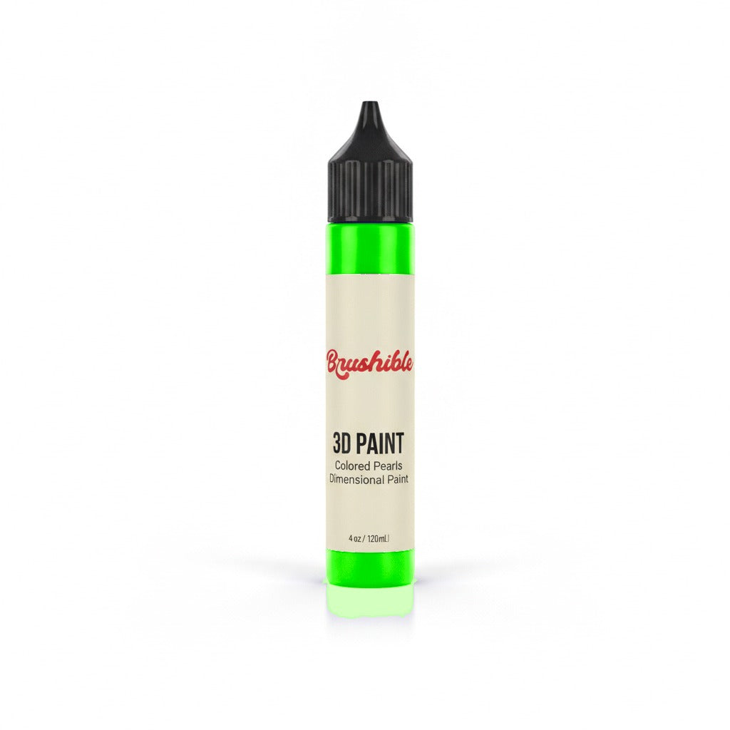 Flouroscent Green — Brushible Everyday Colored Pearls Dimensional Paint bottle