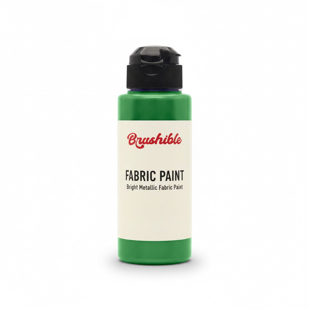 Green — Brushible Everyday Bright Metallic Fabric Paint bottle