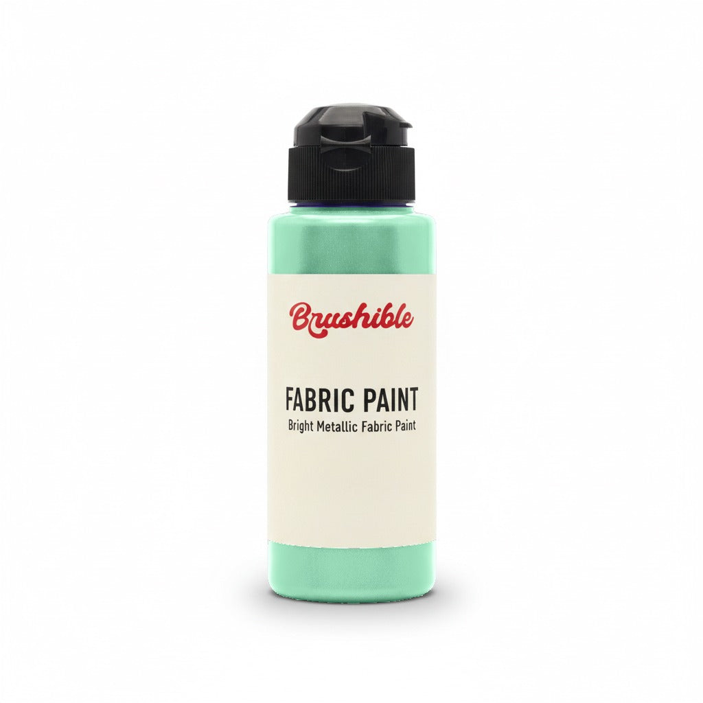 Mint — Brushible Everyday Bright Metallic Fabric Paint bottle