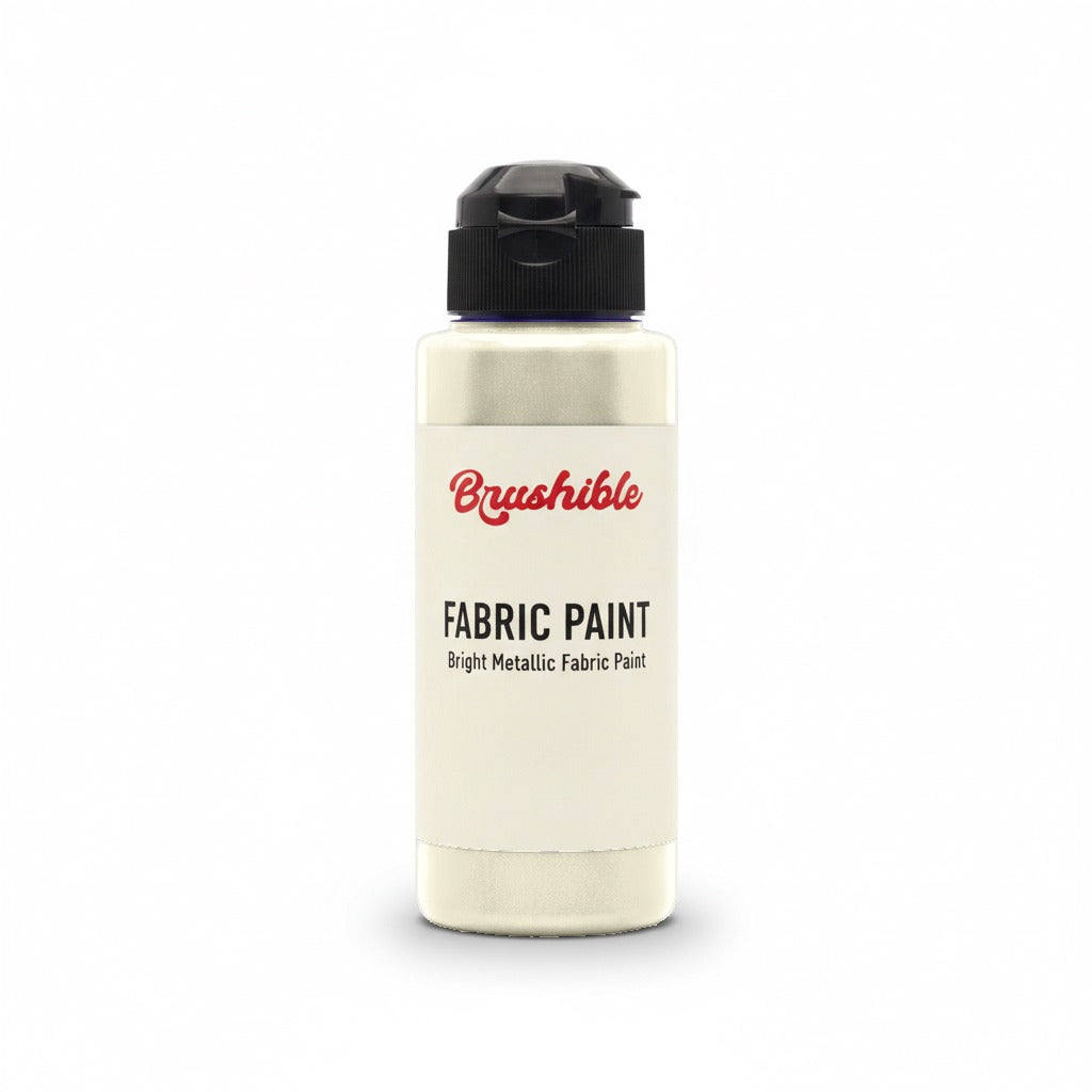 White Gold — Brushible Everyday Bright Metallic Fabric Paint bottle