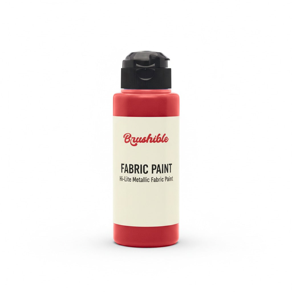 Red — Brushible Everyday Hi-Lite Metallic Fabric Paint bottle