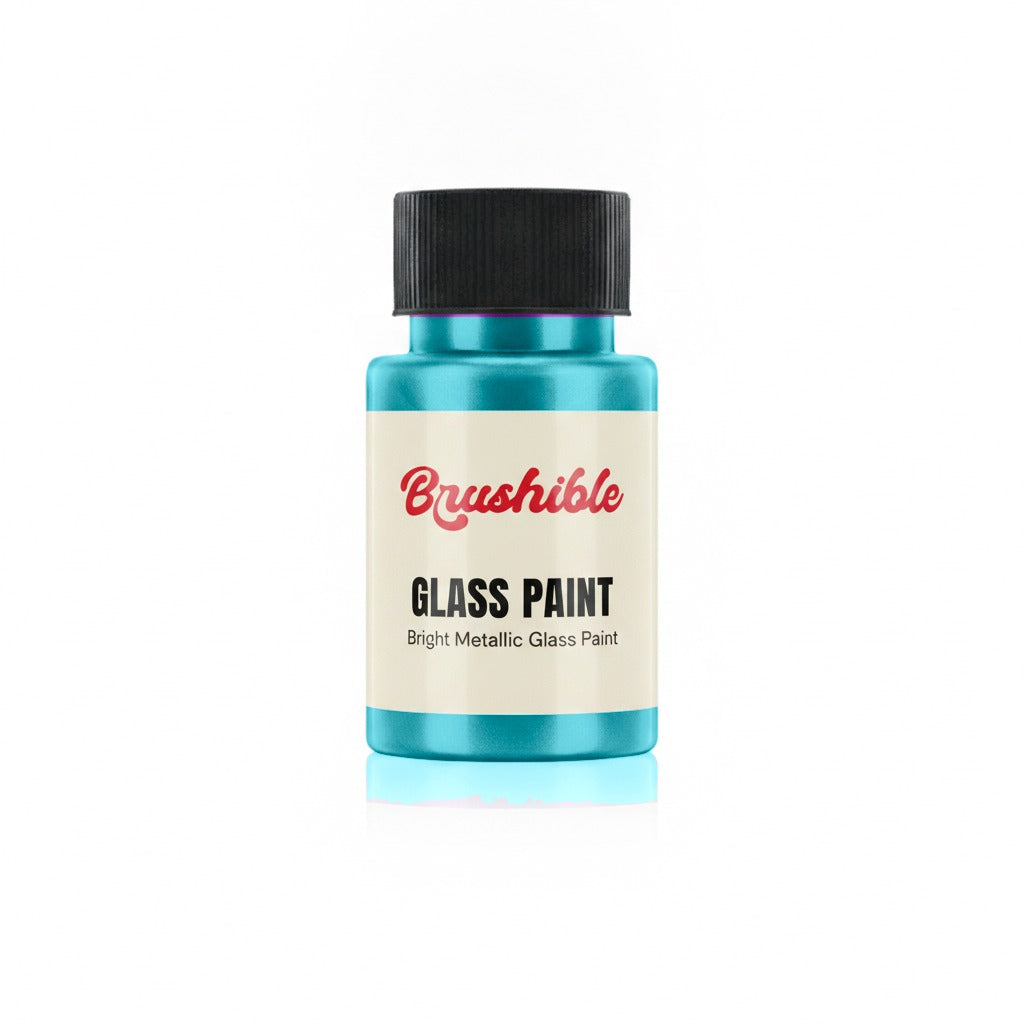 Aqua — Brushible Everyday Bright Metallic Glass Paint bottle