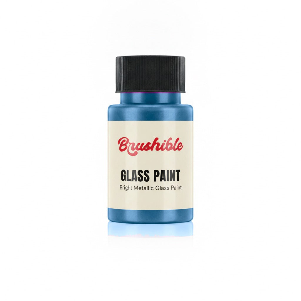 Sax Blue — Brushible Everyday Bright Metallic Glass Paint bottle