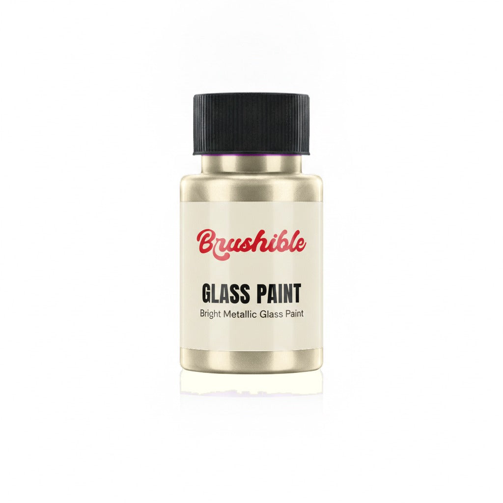 White Gold — Brushible Everyday Bright Metallic Glass Paint bottle