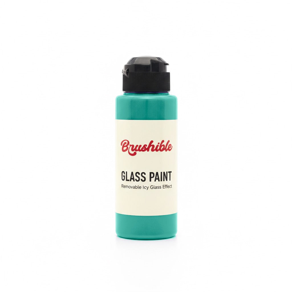 Turquoise Green — Brushible Everyday Removable Icy Glass Effect bottle