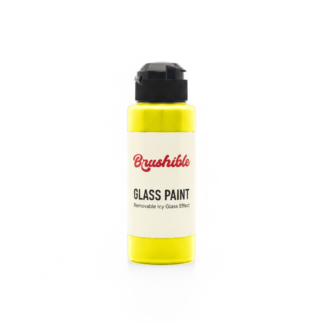 Yellow — Brushible Everyday Removable Icy Glass Effect bottle
