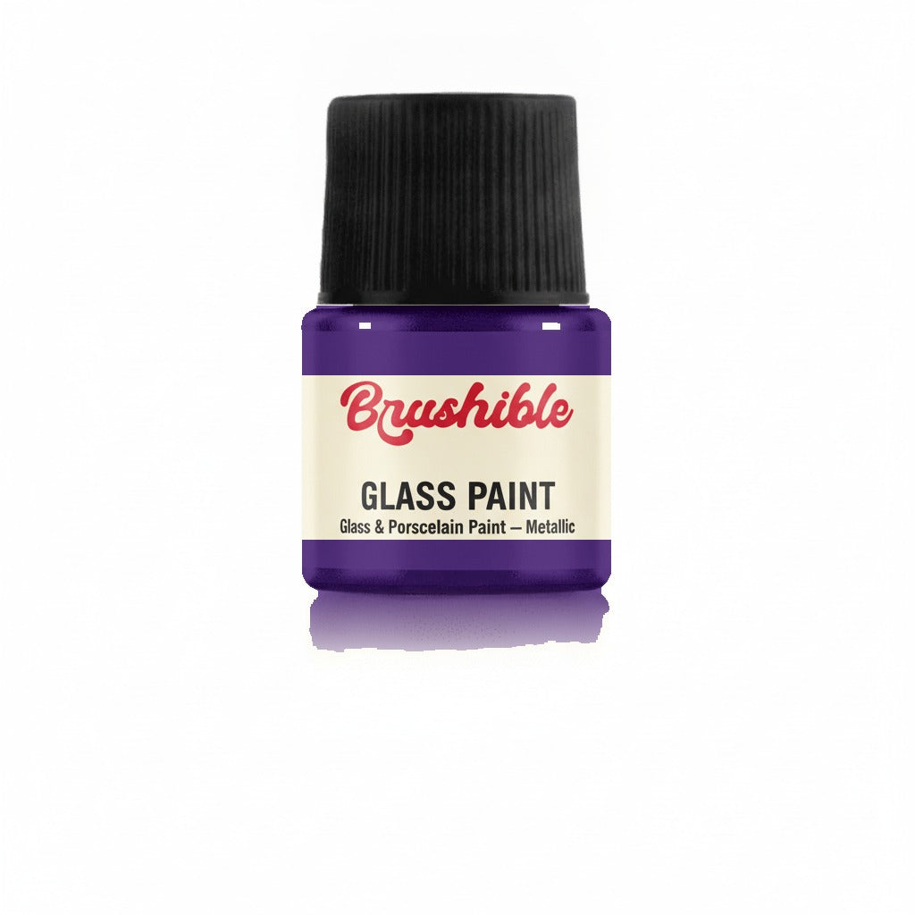 Purple — Brushible Everyday Glass & Porcelain Paint — Metallic bottle