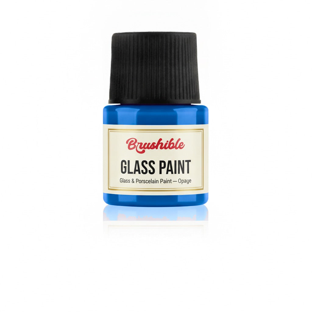 Azure Blue — Brushible Everyday Glass & Porcelain Paint — Opaque bottle