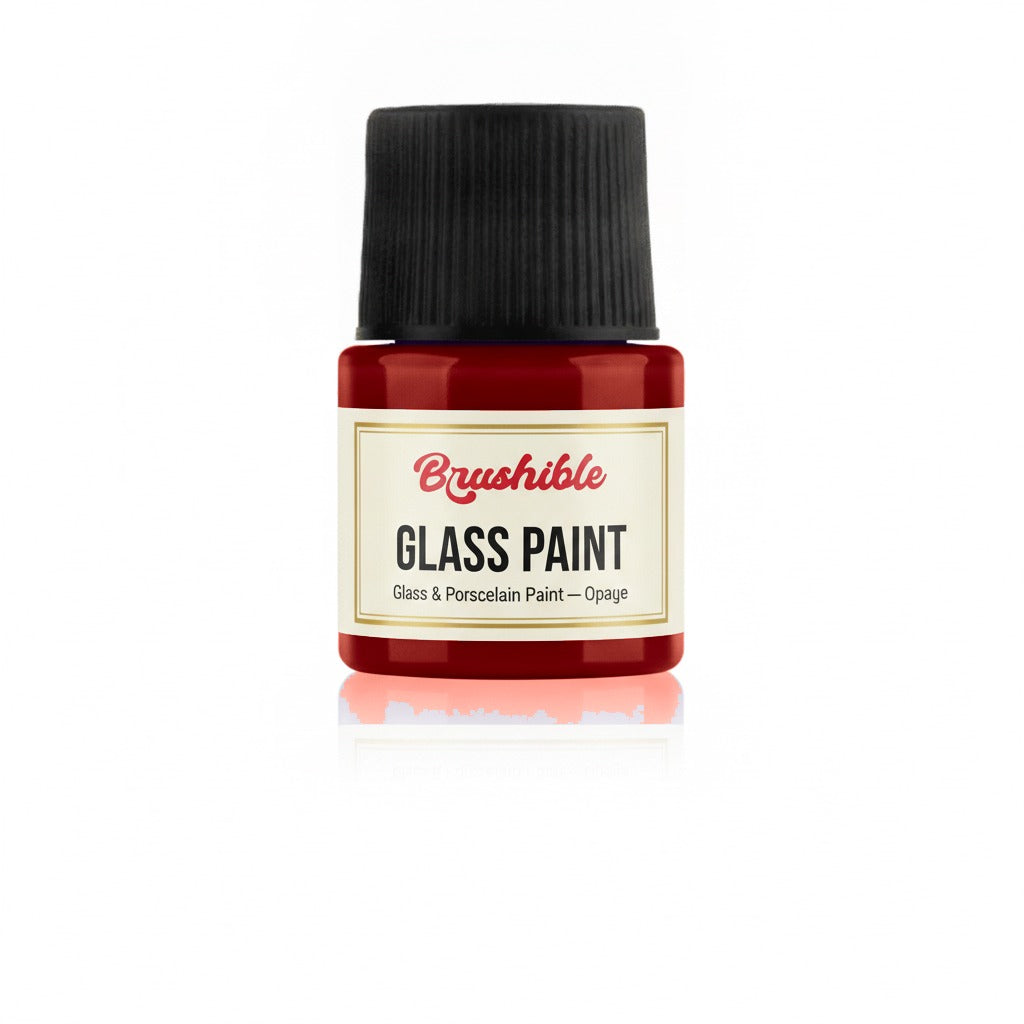 Blood Red — Brushible Everyday Glass & Porcelain Paint — Opaque bottle