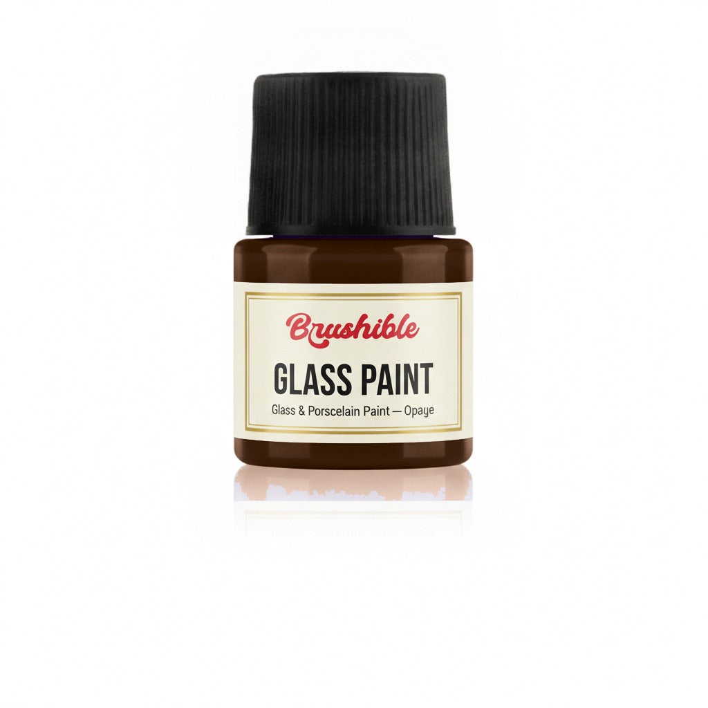 Dark Brown — Brushible Everyday Glass & Porcelain Paint — Opaque bottle