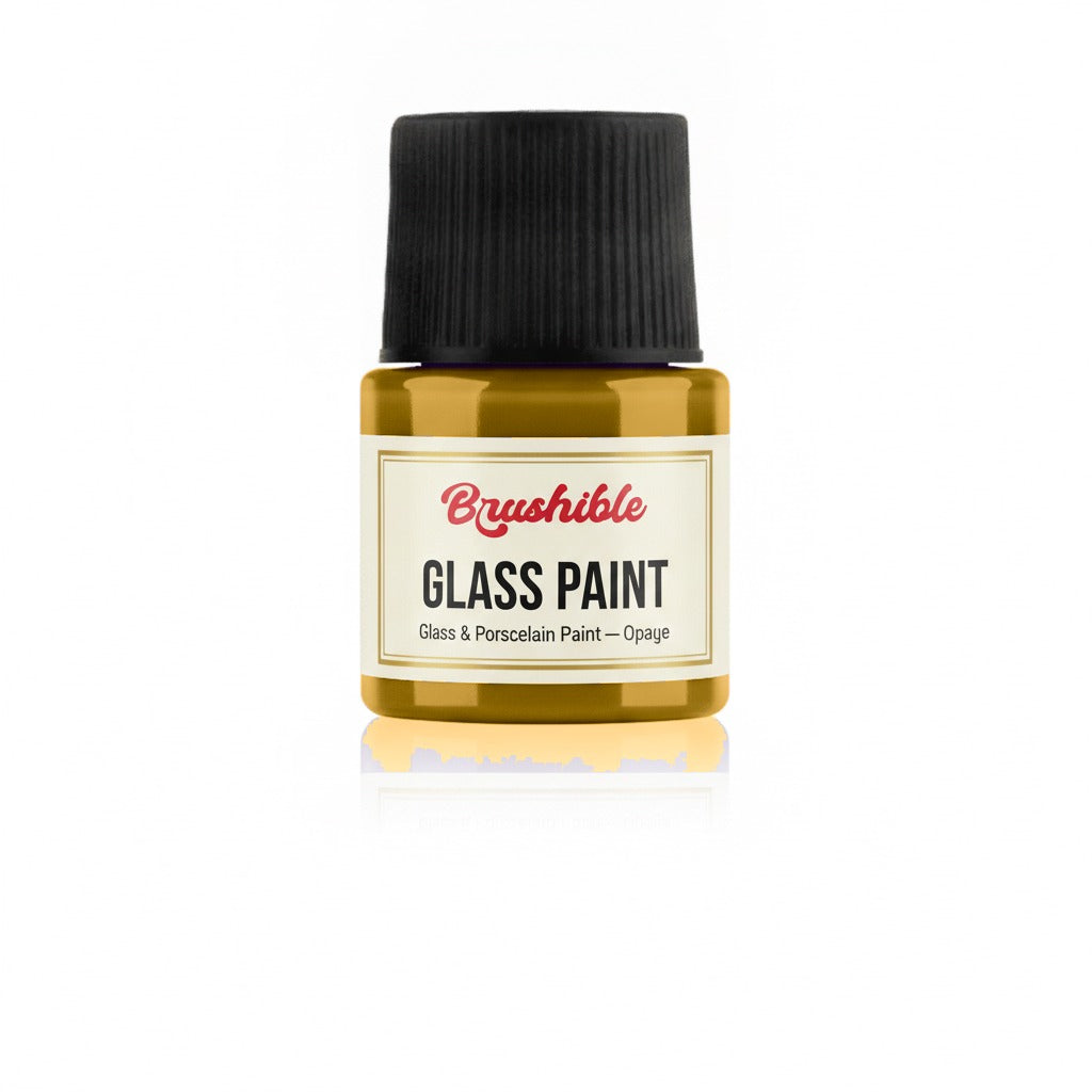 Oxide Yellow — Brushible Everyday Glass & Porcelain Paint — Opaque bottle