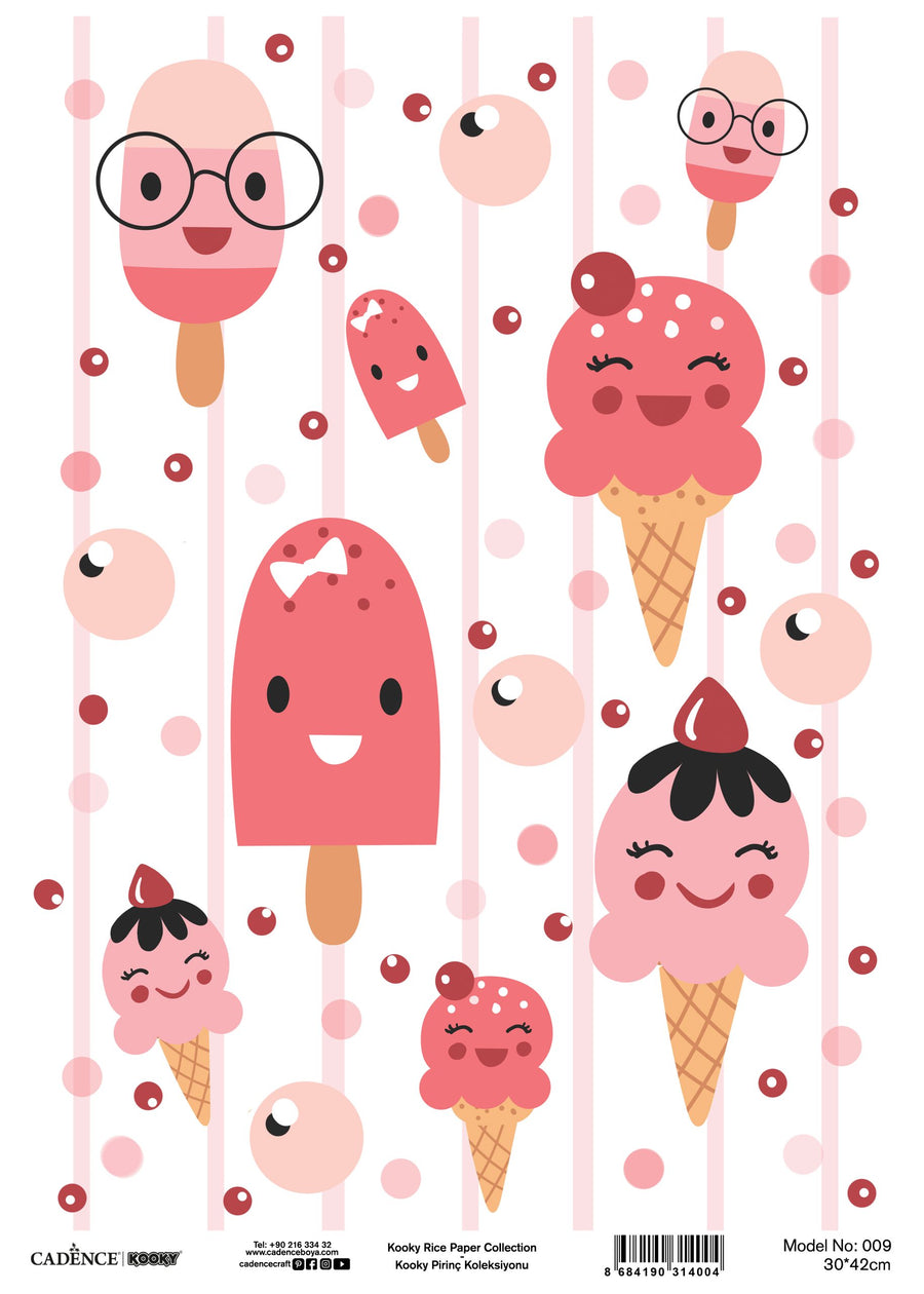 Brushible Kids Rice Paper Collection Model 009 30×42