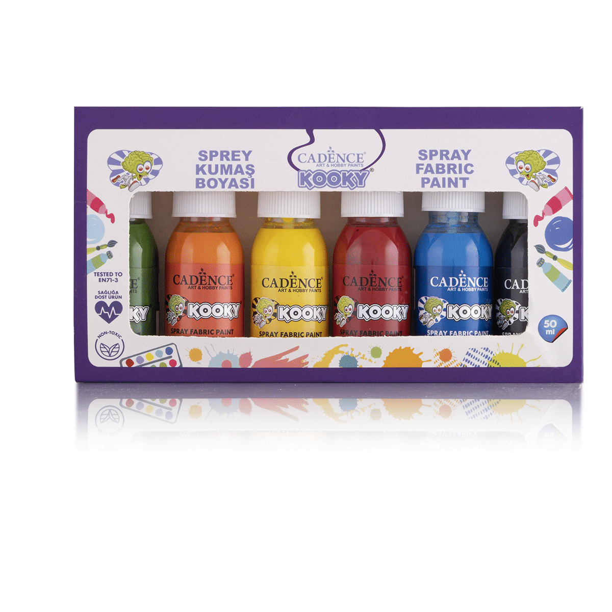 Spray Fabric Paint Sets – 50ml